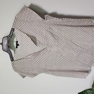 Anne Carson size Medium Blouse Black and white